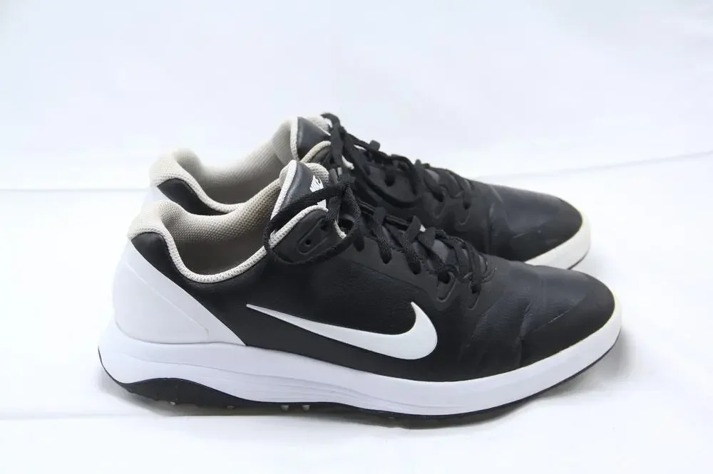 Nike Infinity G Golf Shoes Mens Sz 10 Black Leather Spikes Spikeless CT0531-001